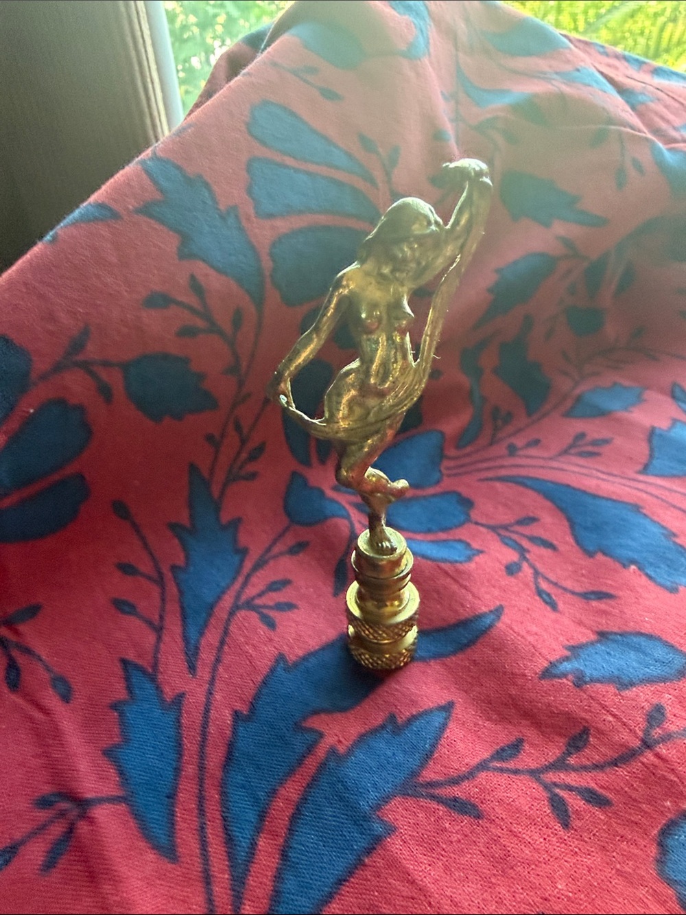 Vintage Female Nude Lamp Finial